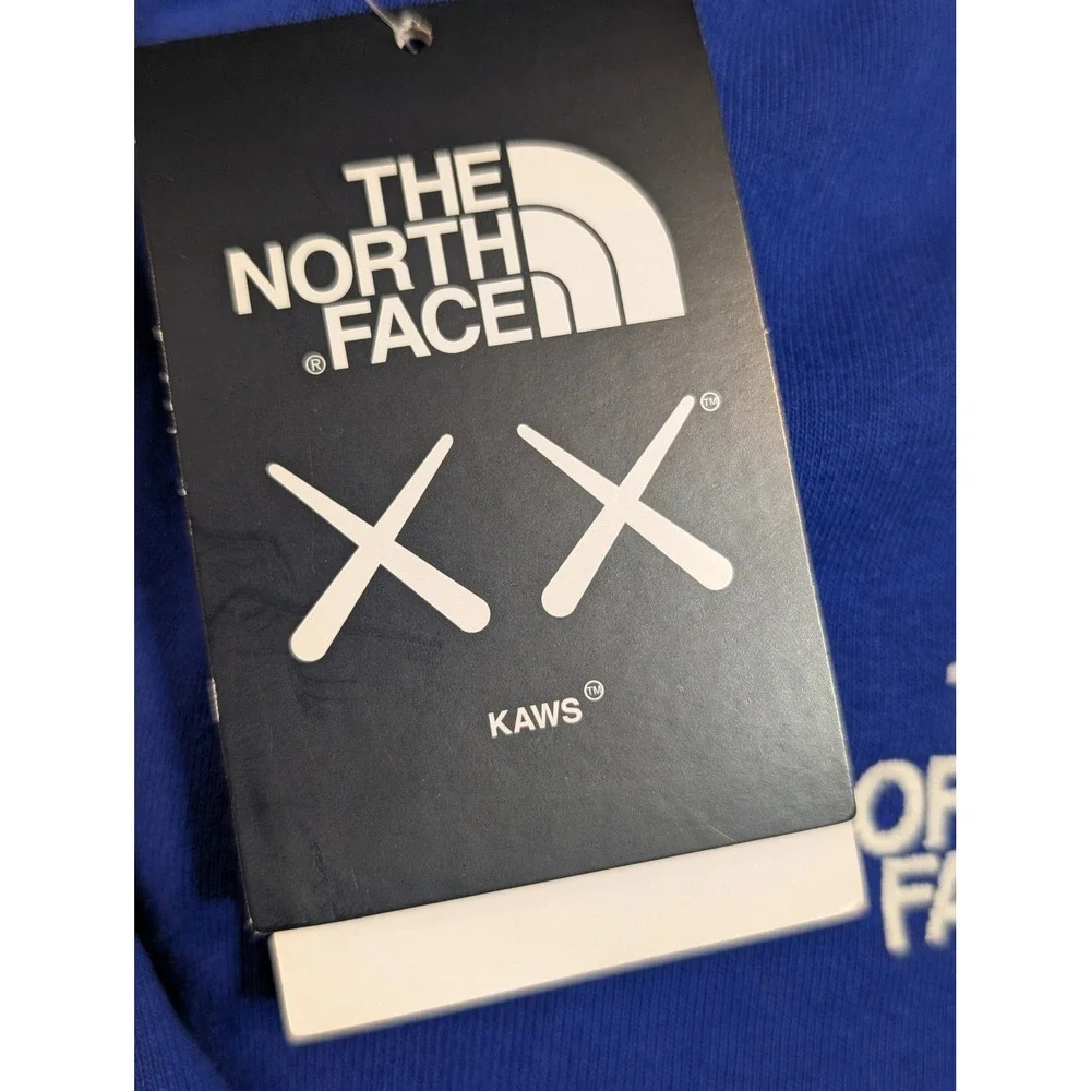 The North Face x KAWS‎ XX Sweatpants Bolt Blue Mens Large NF0A7WLK Sample SP22
